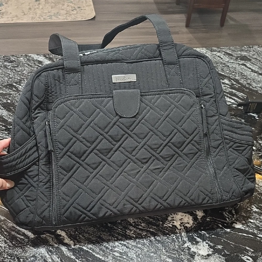 Diper Bag - Vera Bradley Black Quilted Bag